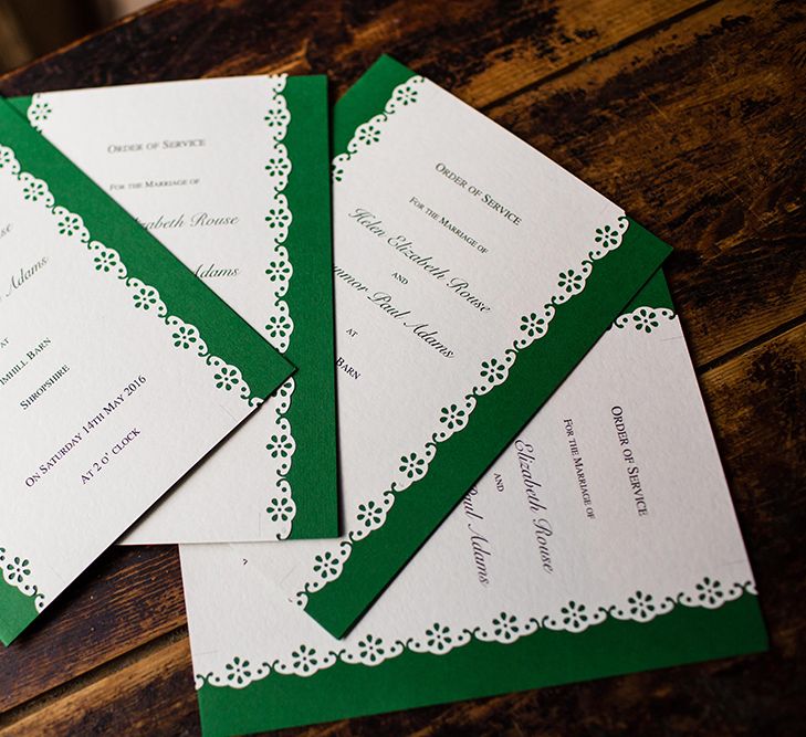 Green Wedding Stationery