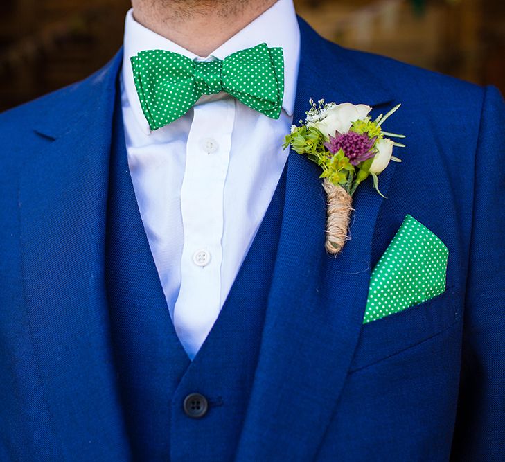 Groom In Navy Suit by Cad & The Dandy