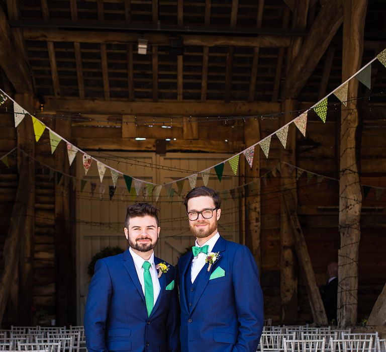 Groom In Navy Suit by Cad & The Dandy