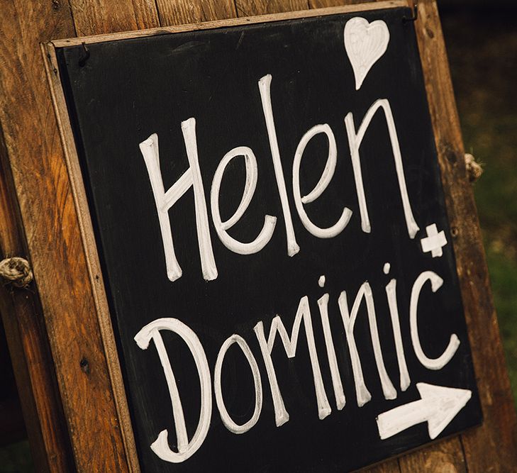 Chalkboard Wedding Sign