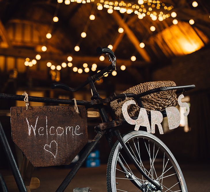 Vintage Bicycle Wedding Cards Display