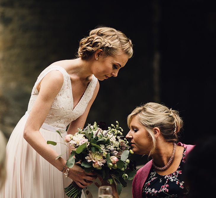 Bride in Catherine Deane Tamsin Wedding Dress