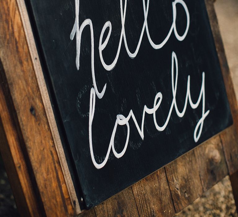 Blackboard Wedding Sign