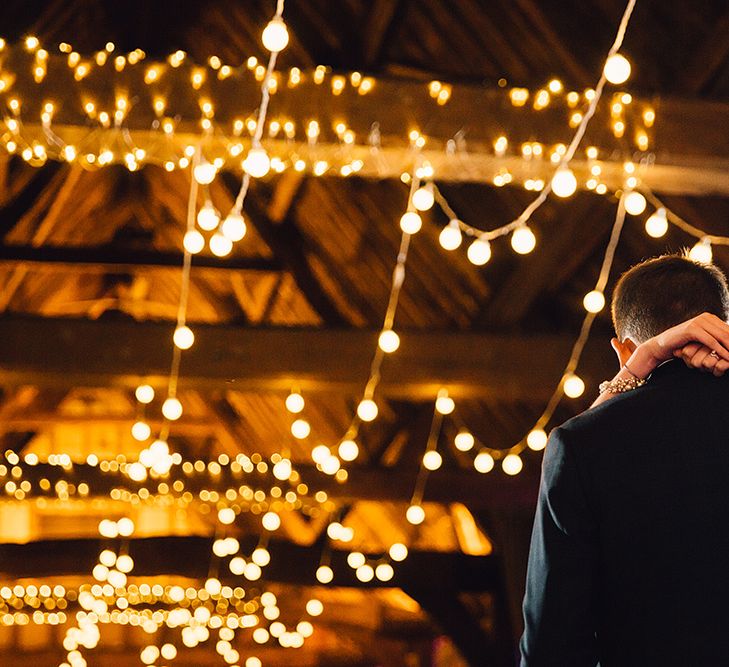 Festoon Lights Bride & Groom First Dance