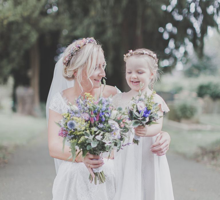 Mother & Daughter Bride & Flower Girl