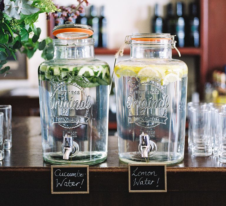 Drinks Dispensers | Classic Wedding at Trafalgar Tavern, Greenwich, London | Ann-Kathrin Koch Photography