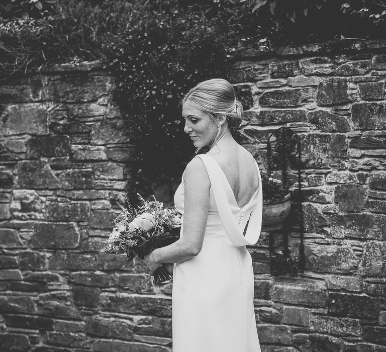 Bride in Bespoke Wedding Dress