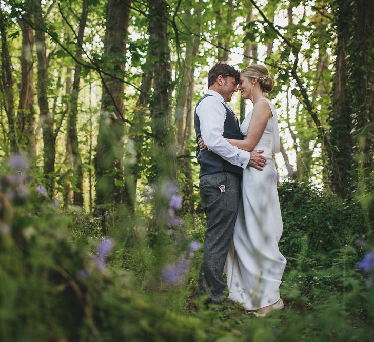 Bride & Groom in the Woods