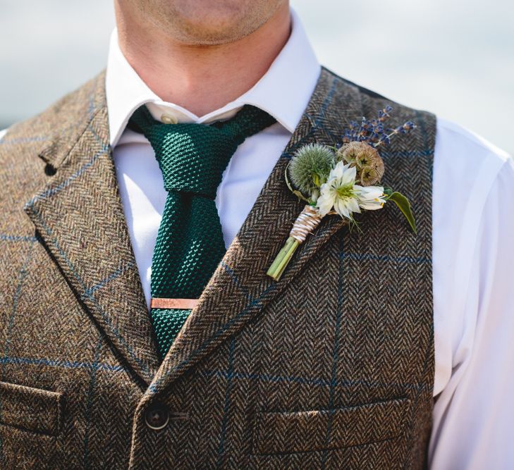 Groom In Tweed Waistcoat