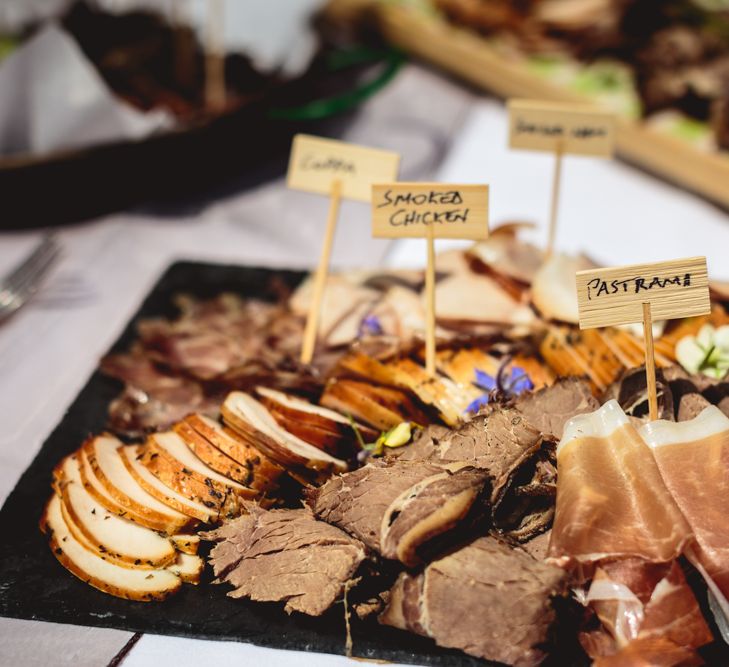 Cheese, Hams & Crackers For Wedding Food