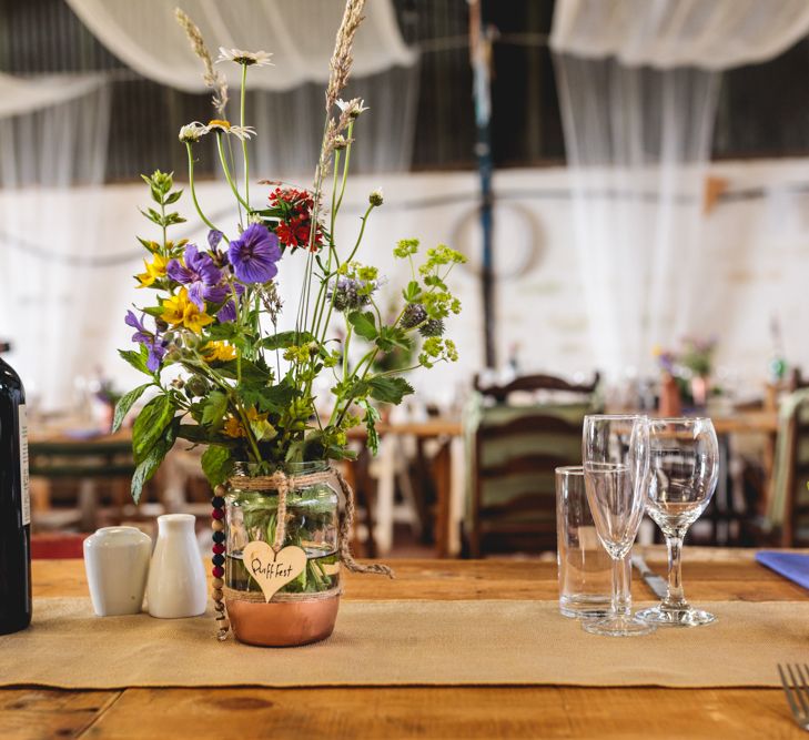 DIY Festival Wedding In Sheffield With Bride In Bespoke Blush Skirt & Sequinned Top With Garden Games & Images From Kate Jackson Photography