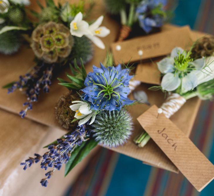 Rustic Buttonholes For Wedding