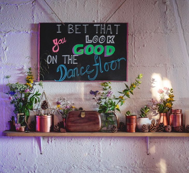 DIY Festival Wedding In Sheffield With Bride In Bespoke Blush Skirt & Sequinned Top With Garden Games & Images From Kate Jackson Photography