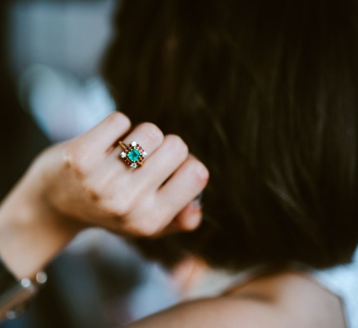 Emerald & Saphire Wedding Ring