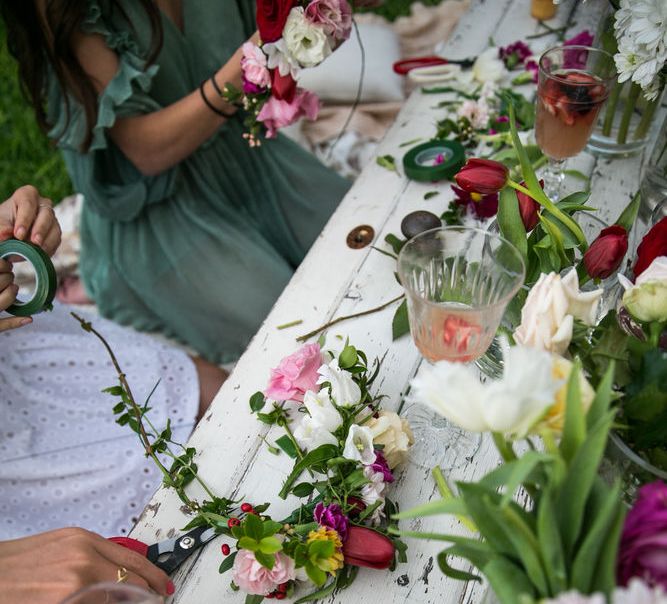 Flower Crown Making Workshop For Hen Party