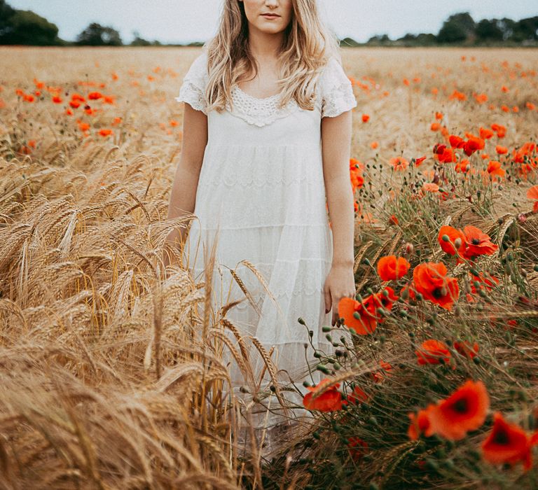 Bride In Poppy Field