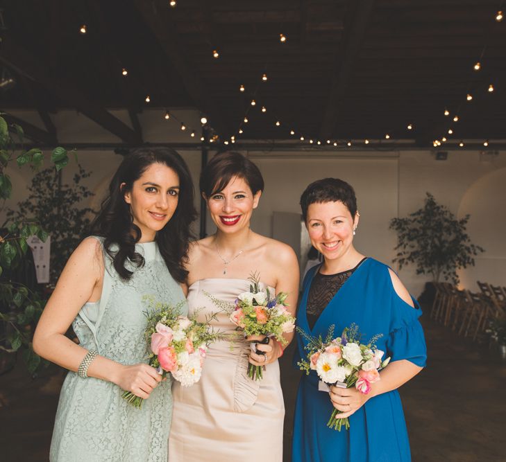 Fabulous London Riverside Venue Chainstore at Trinity Buoy Wharf. Watters Wedding Dress, Images by Kirsty Mackenzie Photography.