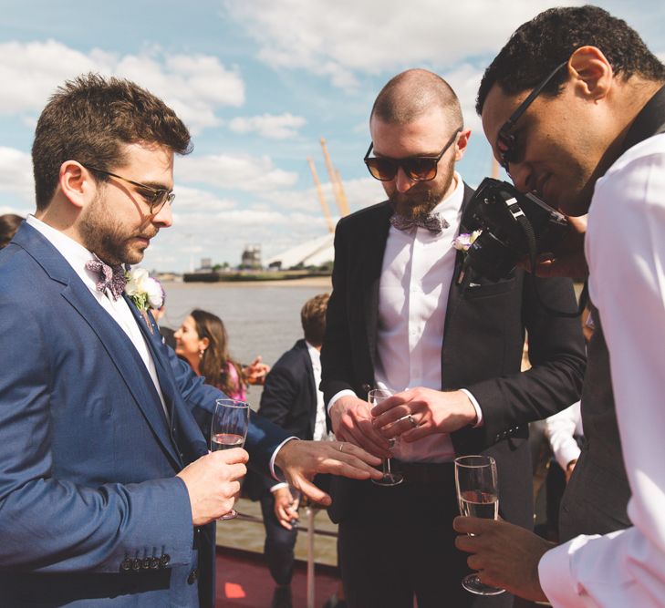 Fabulous London Riverside Venue Chainstore at Trinity Buoy Wharf. Watters Wedding Dress, Images by Kirsty Mackenzie Photography.