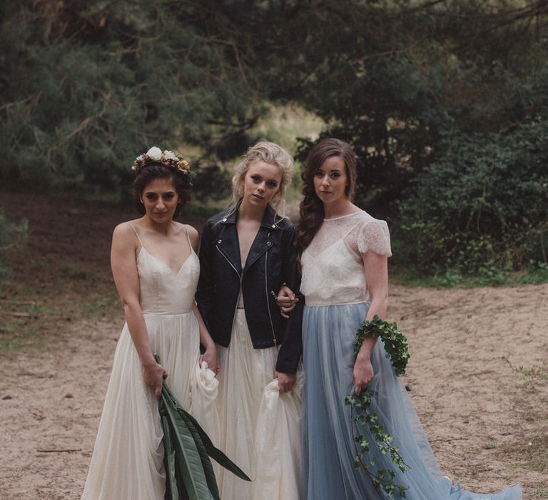 Bride In Leather Jacket