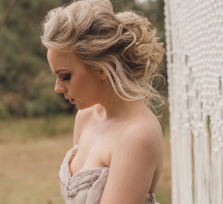 Messy Updo For Brides