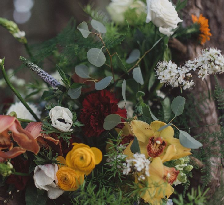 Oversized Wedding Bouquet With Yellow Orchids