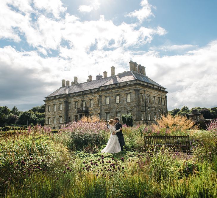 Rainy Tipi Wedding At The Coach House at Kinross House Scotland With Bride In Embellished Bespoke Dress And Images From Photos By Zoe