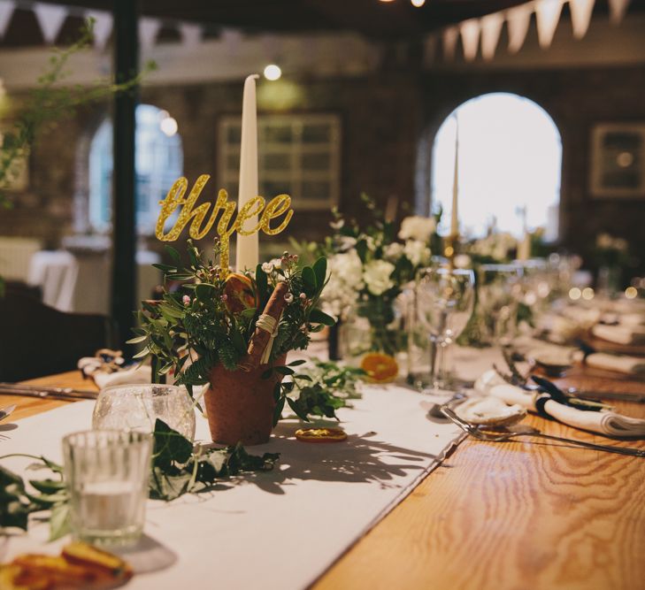 Rustic Wedding Styling With Bunting & Fairy Lights