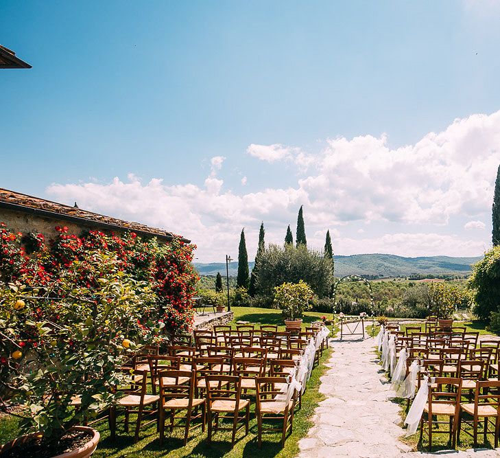 Aisle & Altar Style| Destination Wedding at Casa Cornacchi in Italy | Albert Palmer Photography