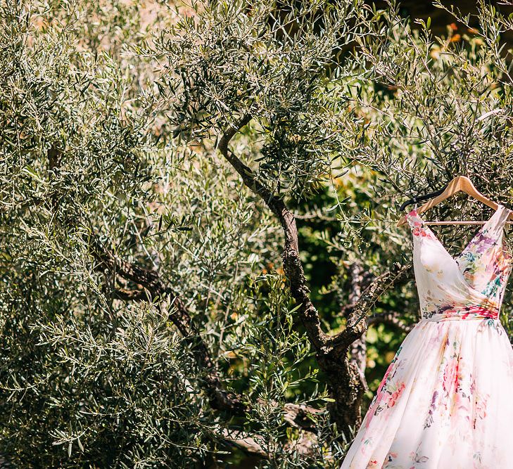 Charlotte Balbier Untamed Love Floral Wedding Dress | Destination Wedding at Casa Cornacchi in Italy | Albert Palmer Photography