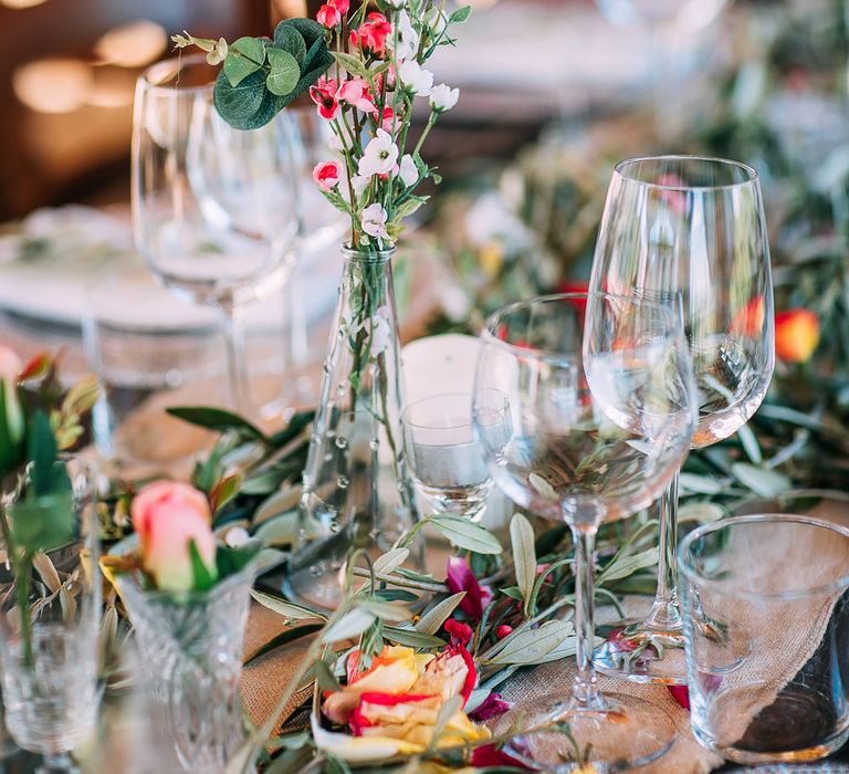 Floral Centrepiece | Destination Wedding at Casa Cornacchi in Italy | Albert Palmer Photography