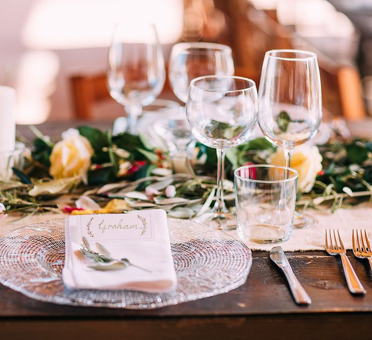 Place Setting | Destination Wedding at Casa Cornacchi in Italy | Albert Palmer Photography