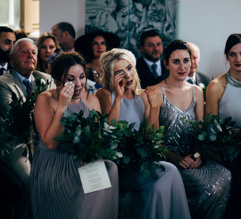 Emotional Bridesmaids | Wedding Ceremony