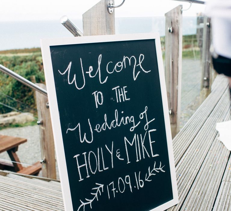 Chalkboard Wedding Sign