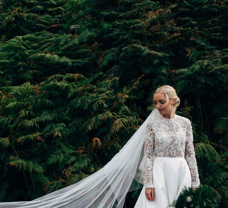 Bride in Emma Beaumont Wedding Dress