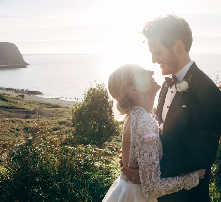 Bride & Groom Sunset Portrait