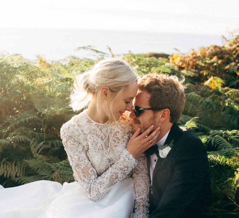 Bride & Groom Sunset Portrait