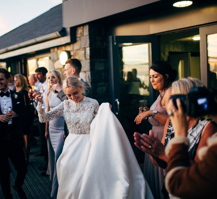 Bride in Emma Beaumont Wedding Dress