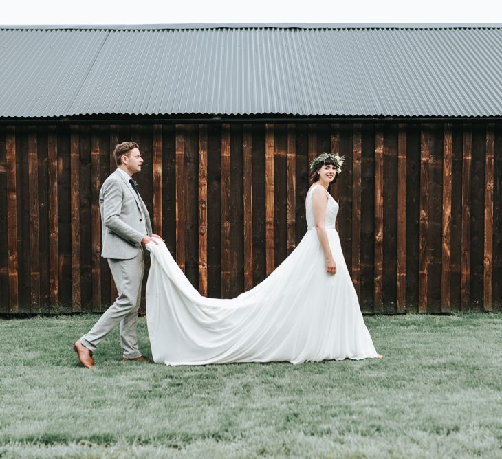 Hazel Gap Barn Wedding Mrs Umbels Flowers High Street Wedding Party Pear & Bear Photography