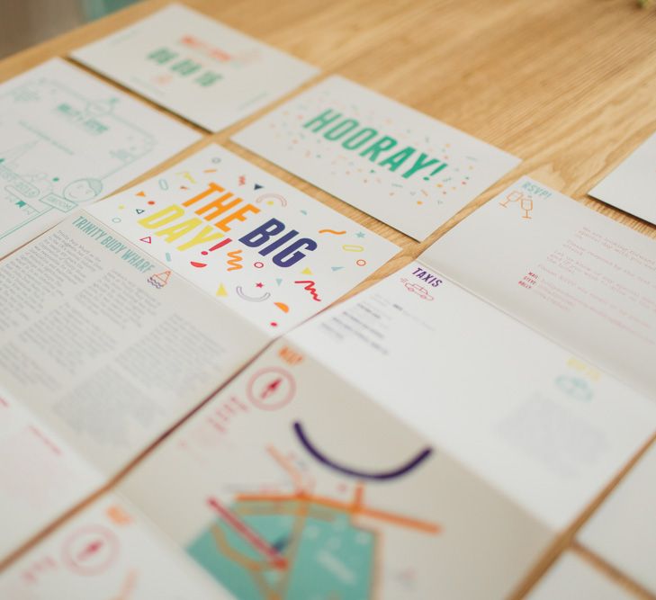 Bright Modern Wedding Stationery Suite