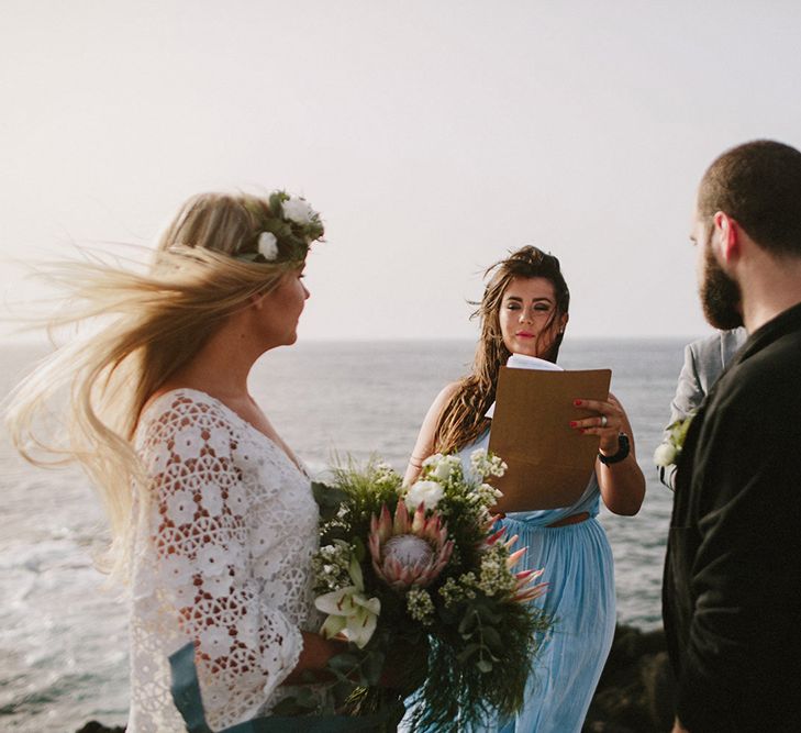 Lanzarote Elopement With Styling By Best Day Ever & Images From Marcos Sanchez