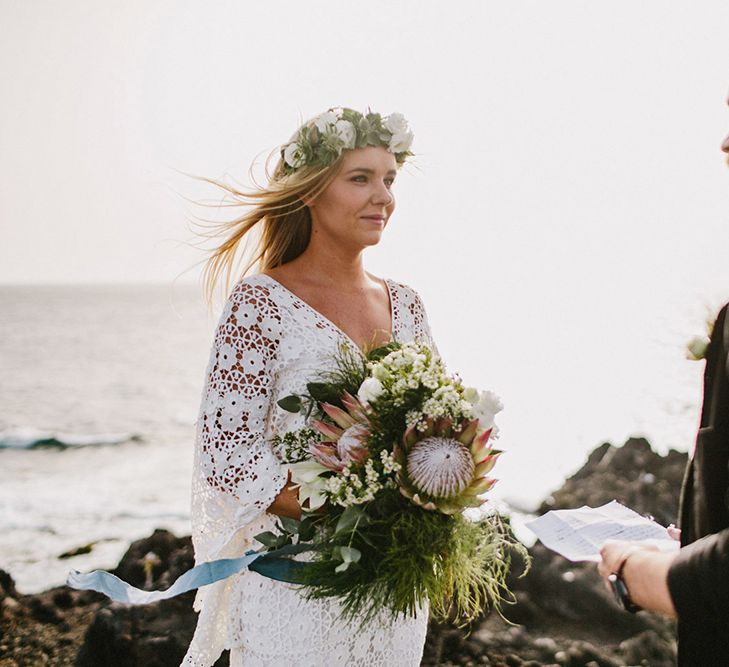 Lanzarote Elopement With Styling By Best Day Ever & Images From Marcos Sanchez