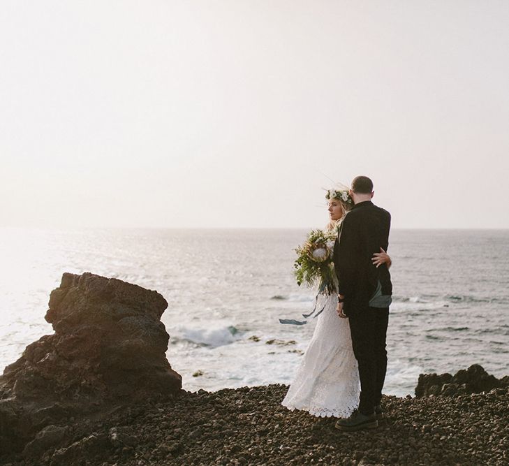 Lanzarote Elopement With Styling By Best Day Ever & Images From Marcos Sanchez