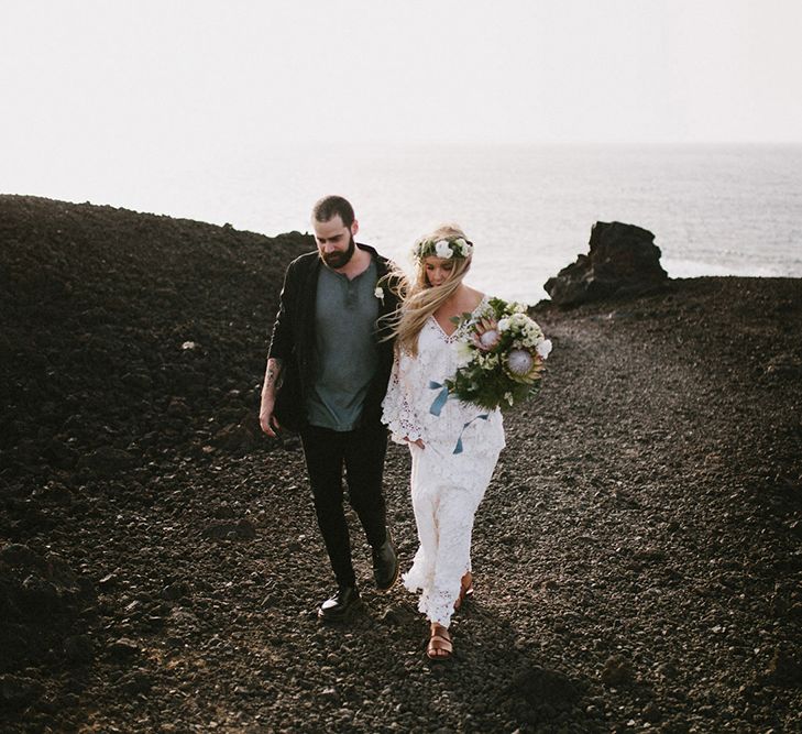 Lanzarote Elopement With Styling By Best Day Ever & Images From Marcos Sanchez