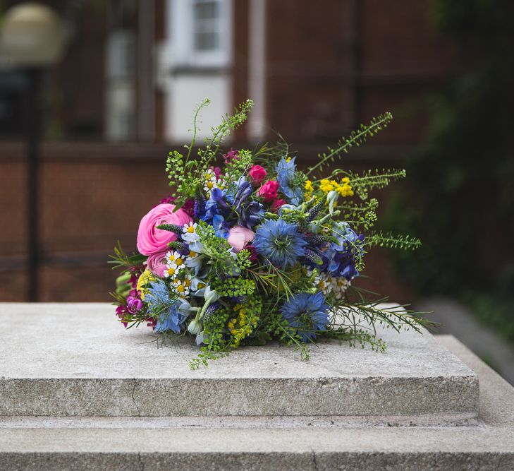 Halfpenny London Bride For An Intimate Wedding At Perseverance Works Shoreditch With Groom & Groomsmen In Kilts And Images From Adam Cherry Photography