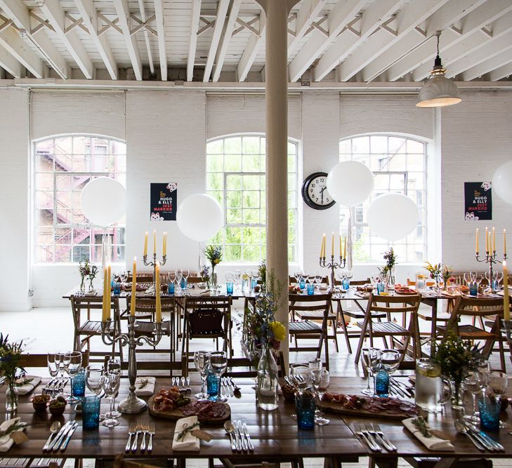 Halfpenny London Bride For An Intimate Wedding At Perseverance Works Shoreditch With Groom & Groomsmen In Kilts And Images From Adam Cherry Photography