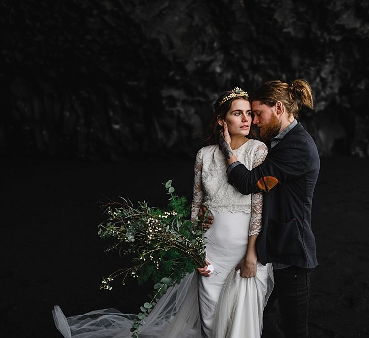 Edgy Icelandic Elopement Planned And Styled By Matthew Oliver Weddings With Charlie Brear Bridalwear And Images From Daniel Colvin Photography