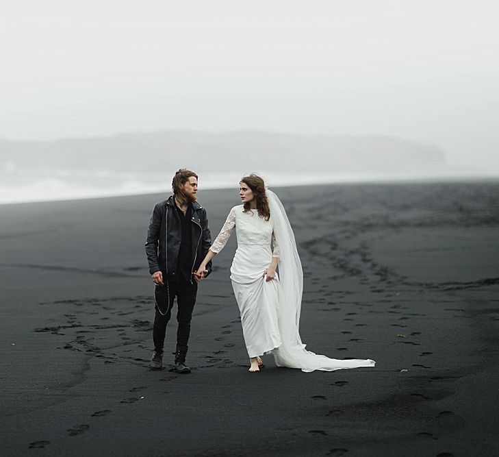 Edgy Icelandic Elopement Planned And Styled By Matthew Oliver Weddings With Charlie Brear Bridalwear And Images From Daniel Colvin Photography