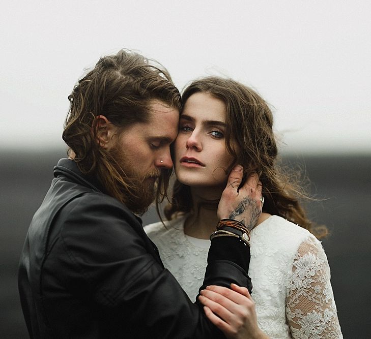 Edgy Icelandic Elopement Planned And Styled By Matthew Oliver Weddings With Charlie Brear Bridalwear And Images From Daniel Colvin Photography