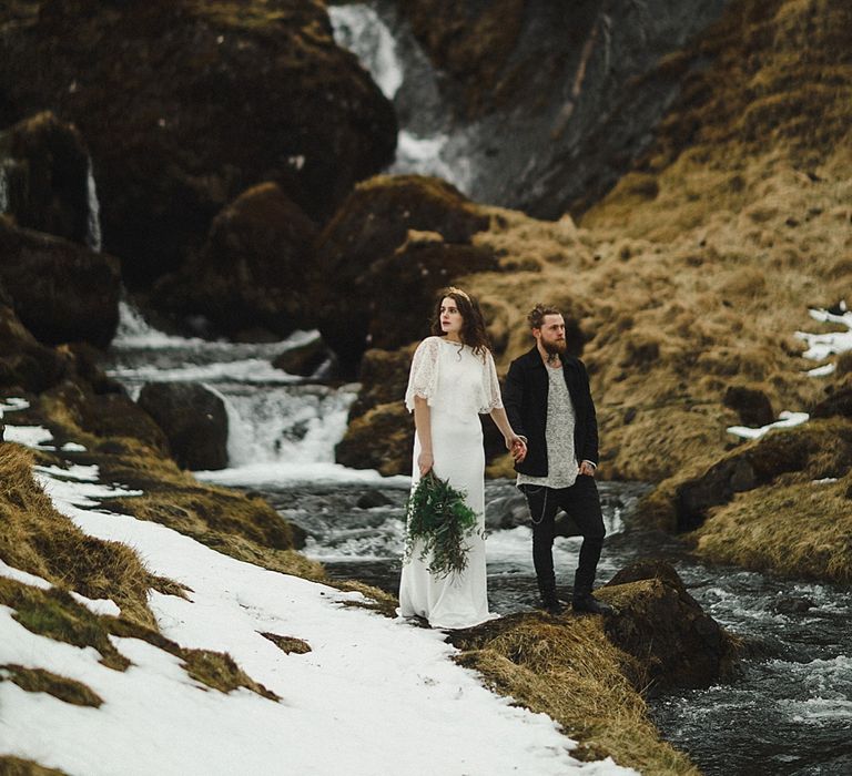 Edgy Icelandic Elopement Planned And Styled By Matthew Oliver Weddings With Charlie Brear Bridalwear And Images From Daniel Colvin Photography