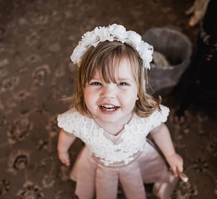 Flower Girl in Monsoon Dress | Outdoor Wedding at The Haven Hotel in Southern Ireland | Jason Mark Harris Photography